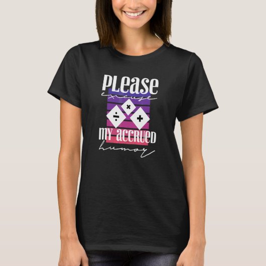 女性会計士会計クール会計士137 Tシャツ (正面)