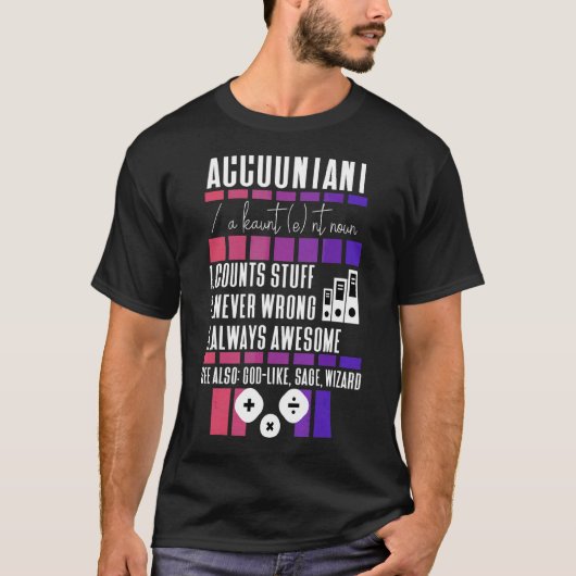 女性会計士会計クール会計士156 Tシャツ (正面)