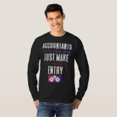 女性会計士会計クール会計士20 Tシャツ (正面フル)