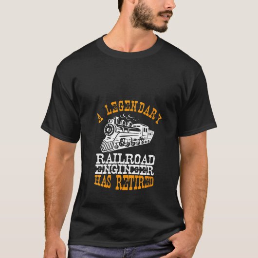 女性伝説的な鉄道技術者が所有してい退職したる Tシャツ (正面)