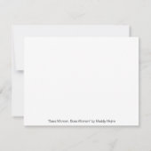 女性低音プレイヤーカード サンキューカード (裏面)