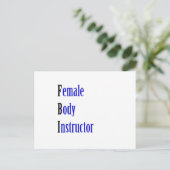 女性体インストラクター ポストカード (スタンド正面)