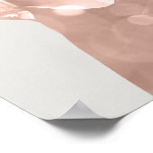 女性体ピンクローズグレー美しいスタジオスパ ポスター (角)