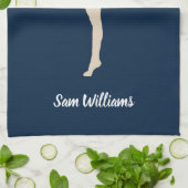 女性体操選手 キッチンタオル (折り畳み)