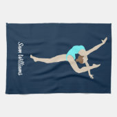 女性体操選手 キッチンタオル (横)