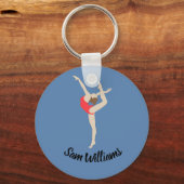 女性体操選手 キーホルダー (正面)