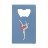 女性体操選手 クレジットカード栓抜き (裏面)