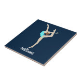 女性体操選手 タイル (側面)