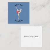 女性体操選手 ノートカード (正面/裏面)