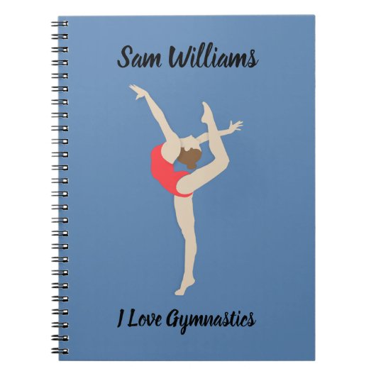 女性体操選手 ノートブック (正面)