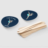 女性体操選手 ハンドファン (組立なし)