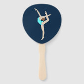 女性体操選手 ハンドファン (裏面)