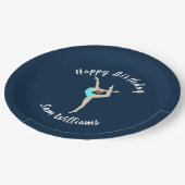 女性体操選手 ペーパープレート (アングル)