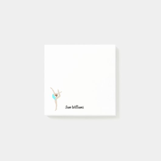 女性体操選手 ポストイット (正面)