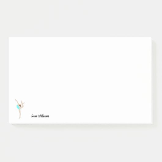 女性体操選手 ポストイット (正面)