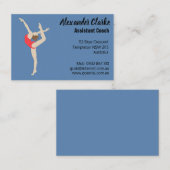 女性体操選手 名刺 (正面/裏面)