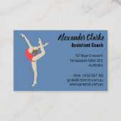女性体操選手 名刺 (正面)