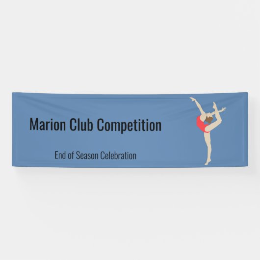 女性体操選手 横断幕 (横)