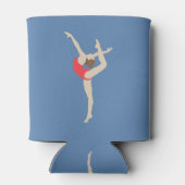 女性体操選手 缶クーラー (裏面)