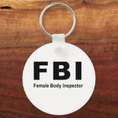 女性体検査官 キーホルダー (正面)