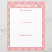 女性体測定トラッカー重量損失グラフ (裏面)