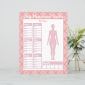 女性体測定トラッカー重量損失グラフ (スタンド正面)