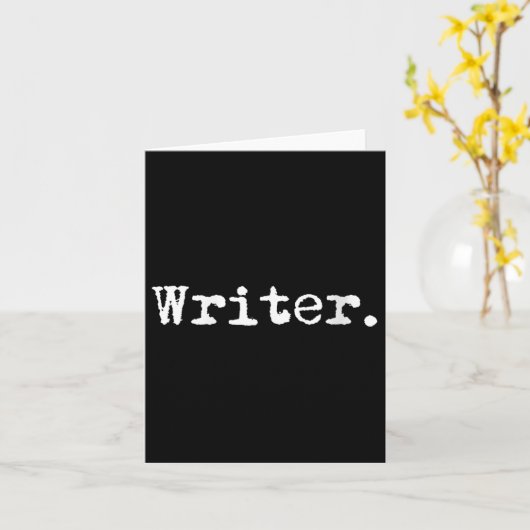 女性作家ユーモアのある本を書く オーストラリアの小説家へのプレゼント カード (黄色い花)