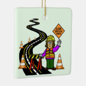 女性作業域交通制御オーナメント セラミックオーナメント (右)