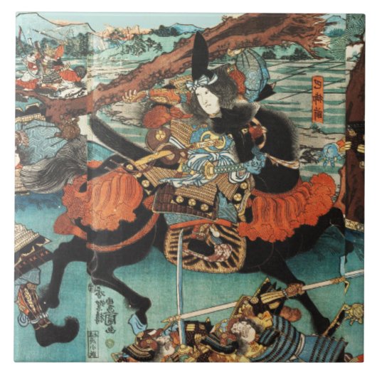 女性侍友江御前 タイル (正面)