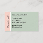 女性保健オビギン医療 名刺 (正面)