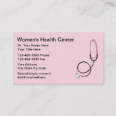 女性保健医療アポイントメントカード 名刺 (正面)
