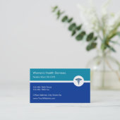 女性保健医療アポイントメント名刺 名刺 (スタンド正面)