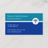 女性保健医療アポイントメント名刺 名刺 (正面)