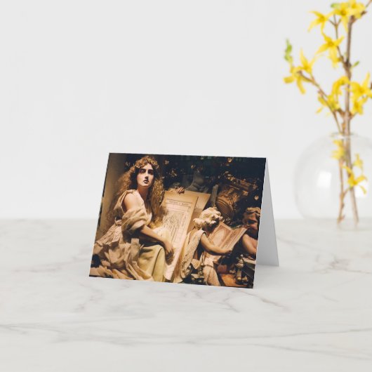 女性像 – Fortnam Muse カード (黄色い花)