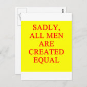 女性優越主義者 ポストカード (正面/裏面)