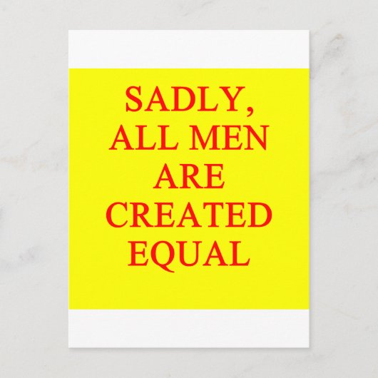 女性優越主義者 ポストカード (正面)