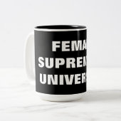 女性優越大学 ツートーンマグカップ (正面左)