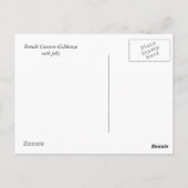 女性共通のゴールデンアイアヒル ポストカード (裏面)