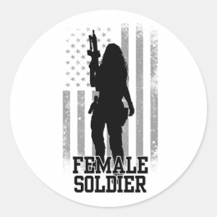 女性兵士 ラウンドシール