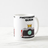 女性写真家クイーン コーヒーマグカップ (正面右)