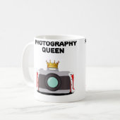 女性写真家クイーン コーヒーマグカップ (正面左)
