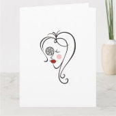 女性写真家 カード (正面)