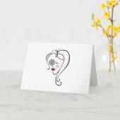 女性写真家 カード (黄色い花)