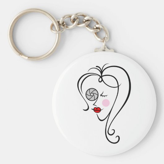 女性写真家 キーホルダー (正面)