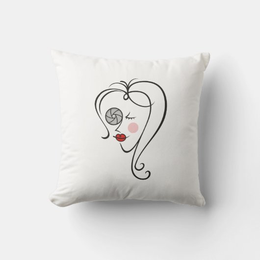 女性写真家 クッション (正面)