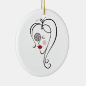 女性写真家 セラミックオーナメント (右)