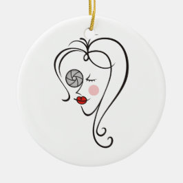 女性写真家 セラミックオーナメント