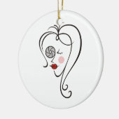 女性写真家 セラミックオーナメント (左)