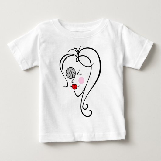 女性写真家 ベビーTシャツ (正面)