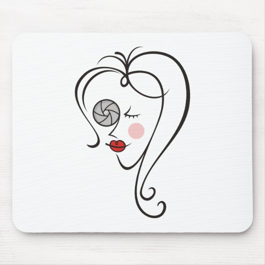 女性写真家 マウスパッド (正面)